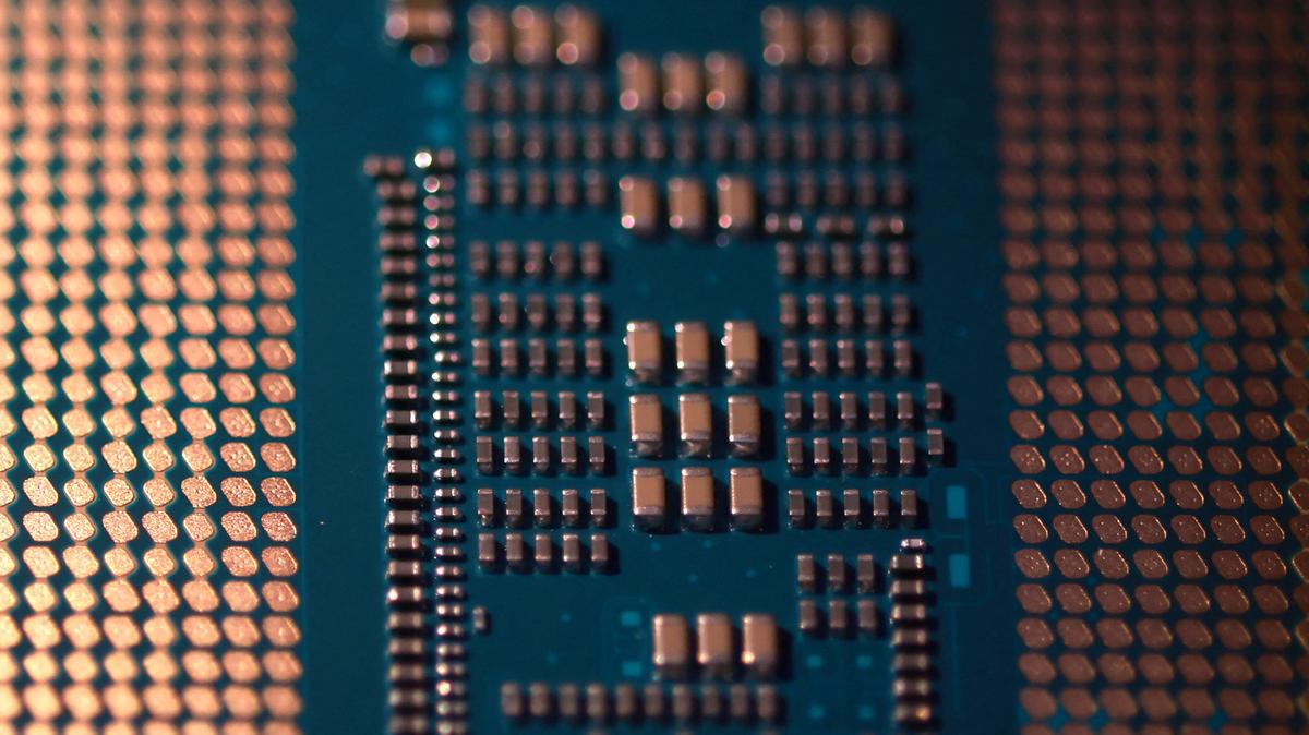 Computer motherboard and chip in this illustration taken August 25, 2025. REUTERS/Dado Ruvic/Illustration