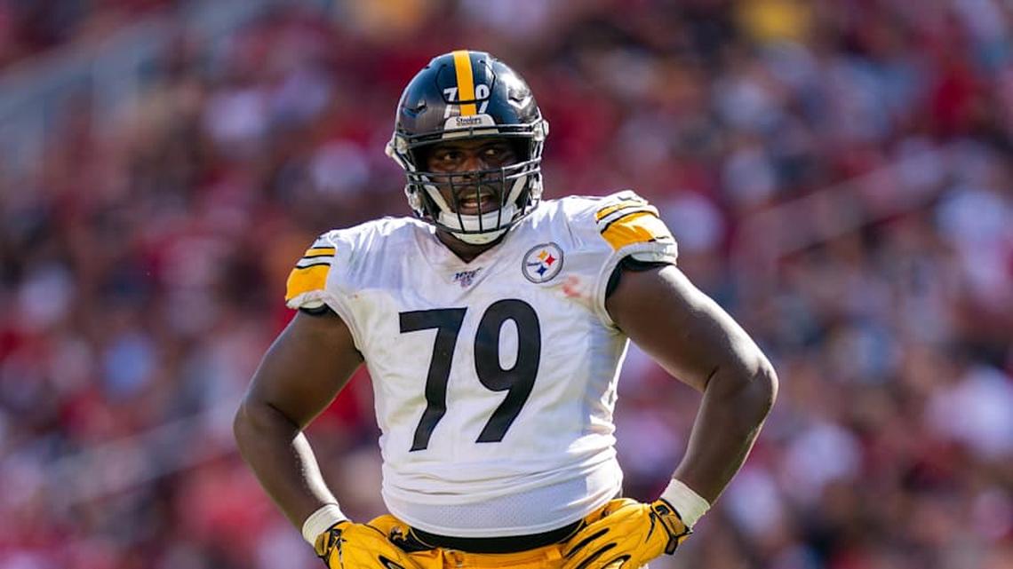  September 22, 2019; Santa Clara, CA, USA; Pittsburgh Steelers nose tackle Javon Hargrave (79) during the fourth quarter against the San Francisco 49ers at Levi's Stadium. Mandatory Credit: Kyle Terada-Imagn Images | Kyle Terada-Imagn Images 