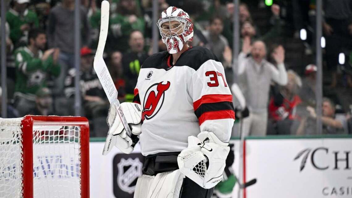 Devils need new goalie Connor Hellebuyck's best against Golden Knights 