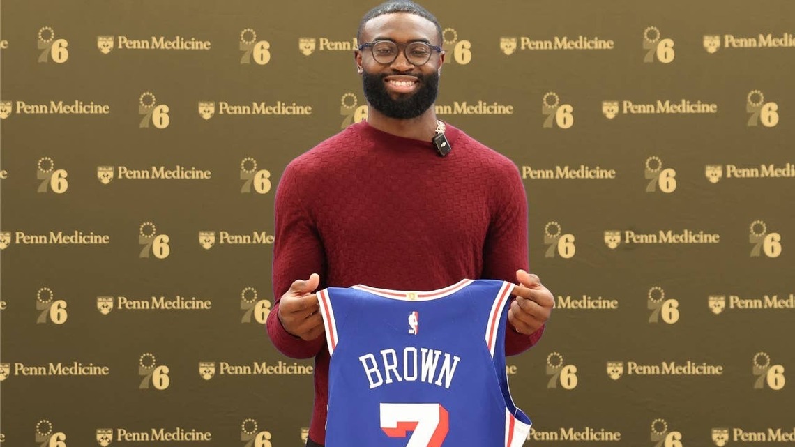 "What you have on paper doesn't mean nothing" - Jaylen Brown pumps the brakes on the Philadelphia 76ers being title favorites 