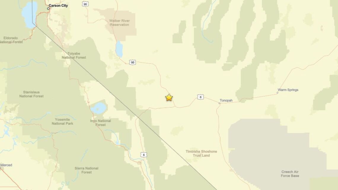 Update: 2.6 magnitude earthquake detected near Mina, NV on Aug. 11
