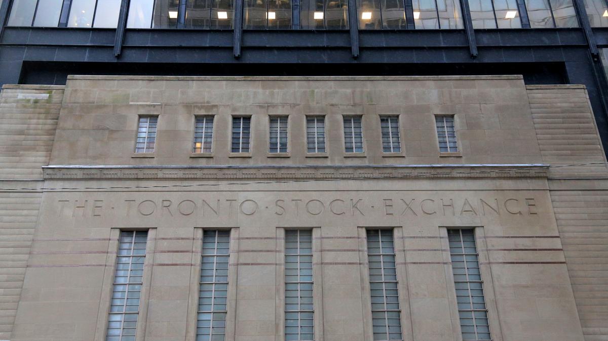 The Art Deco facade of the original Toronto Stock Exchange building is seen on Bay Street in Toronto, Ontario, Canada January 23, 2019.   REUTERS/Chris Helgren