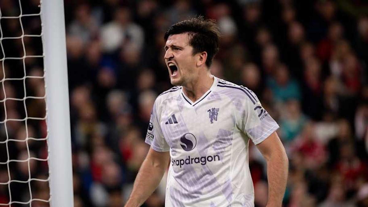  Harry Maguire delivered the crucial blow against Liverpool. | Ash Donelon/Manchester United/Getty Images 