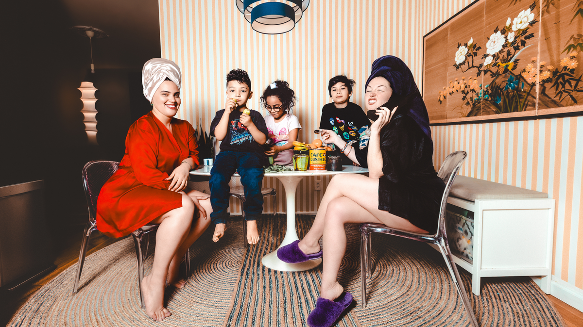 From left: Anabelle Gonzalez, Nicholas, Sophia, Marcos and Bernie Sinclaire. 