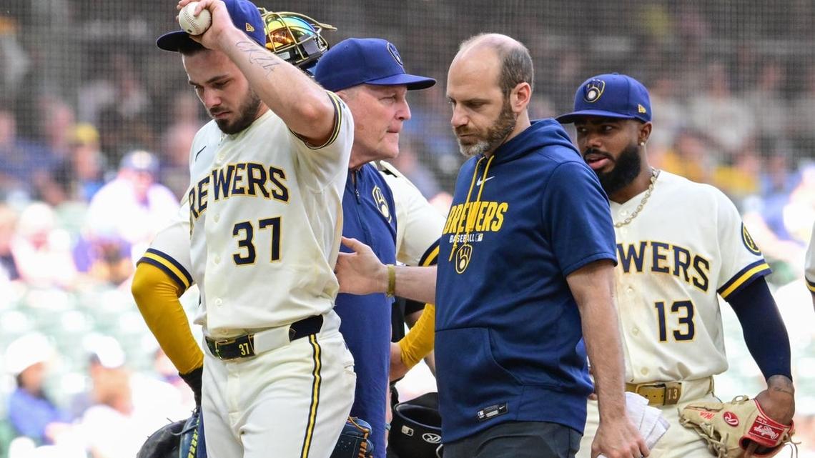 Brewers put LHP DL Hall (pectoral) on 15-day IL 