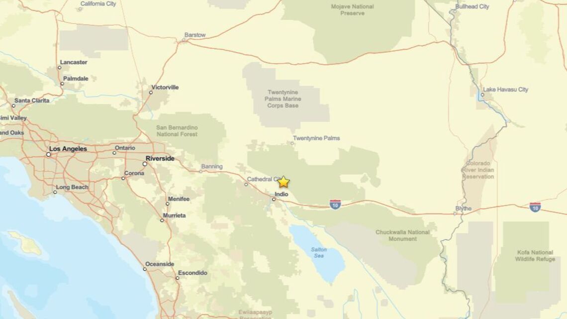 Update: Earthquake struck region near Indio, CA on Oct. 22 - 2.3 magnitude recorded 