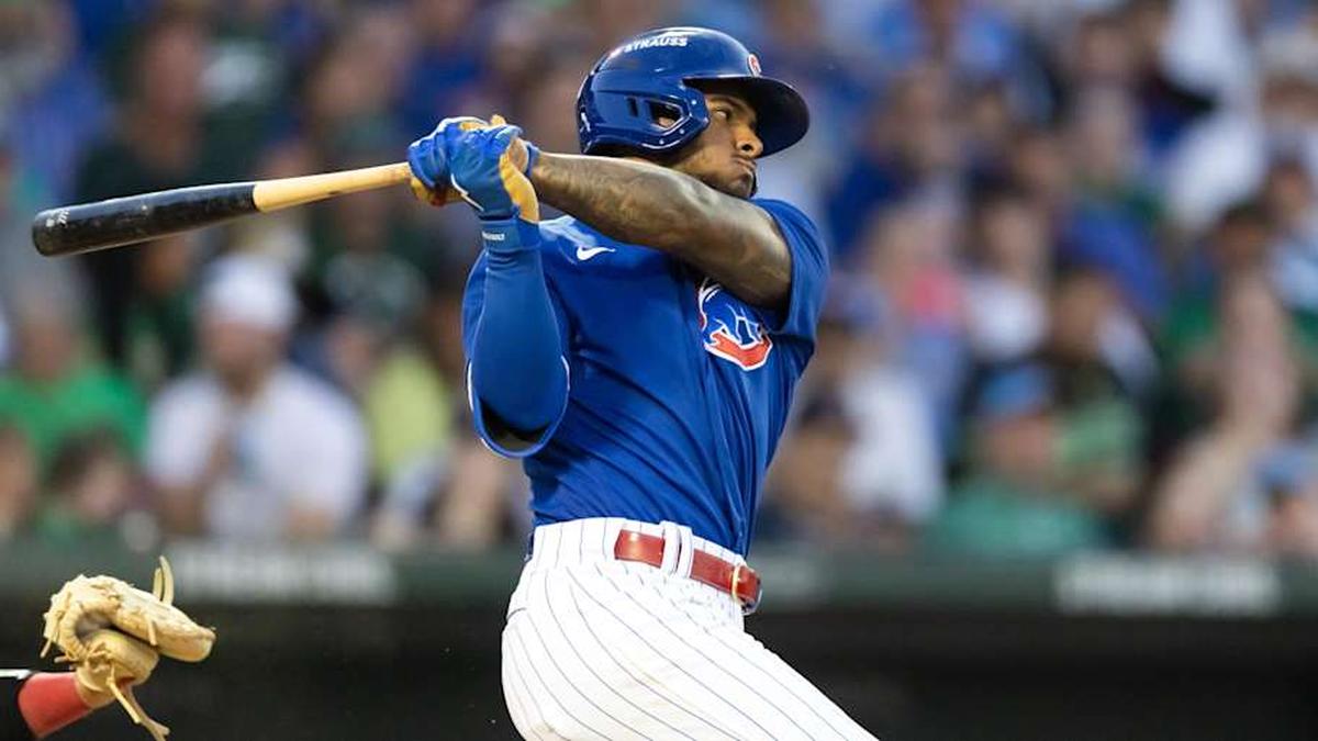  Chicago Cubs third baseman Pedro Ramirez against the Los Angeles Angels during a spring training game at Sloan Park. | Mark J. Rebilas-Imagn Images 