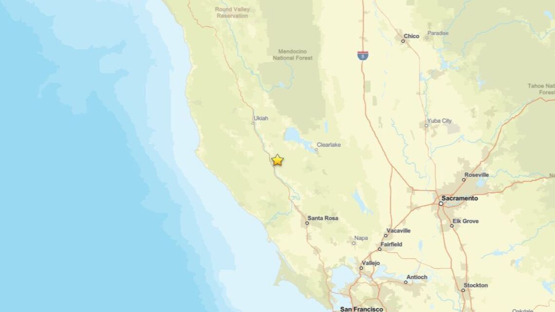 Earthquake of magnitude 2.2 registered close to Cloverdale, CA on June 25 