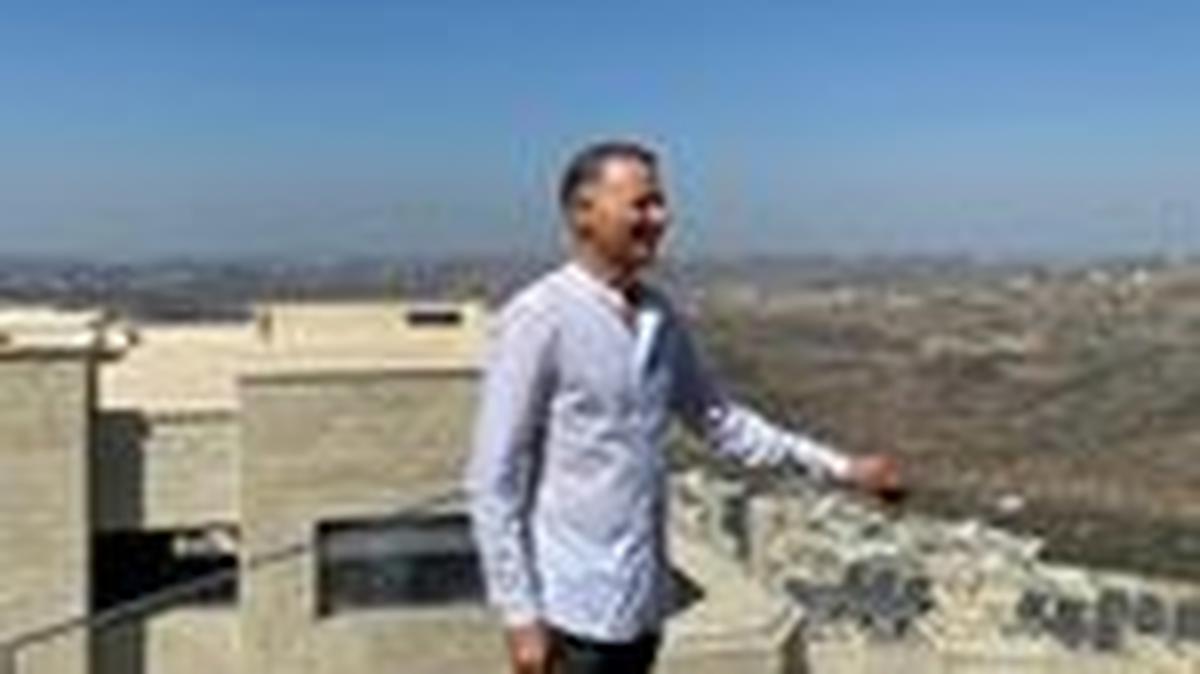 Bashar Masri, a prominent Palestinian businessman and founder of Rawabi, the first planned Palestinian city in the West Bank, poses during an interview with Reuters in Rawabi, October 5, 2020. REUTERS/Rami Ayyub/File Photo