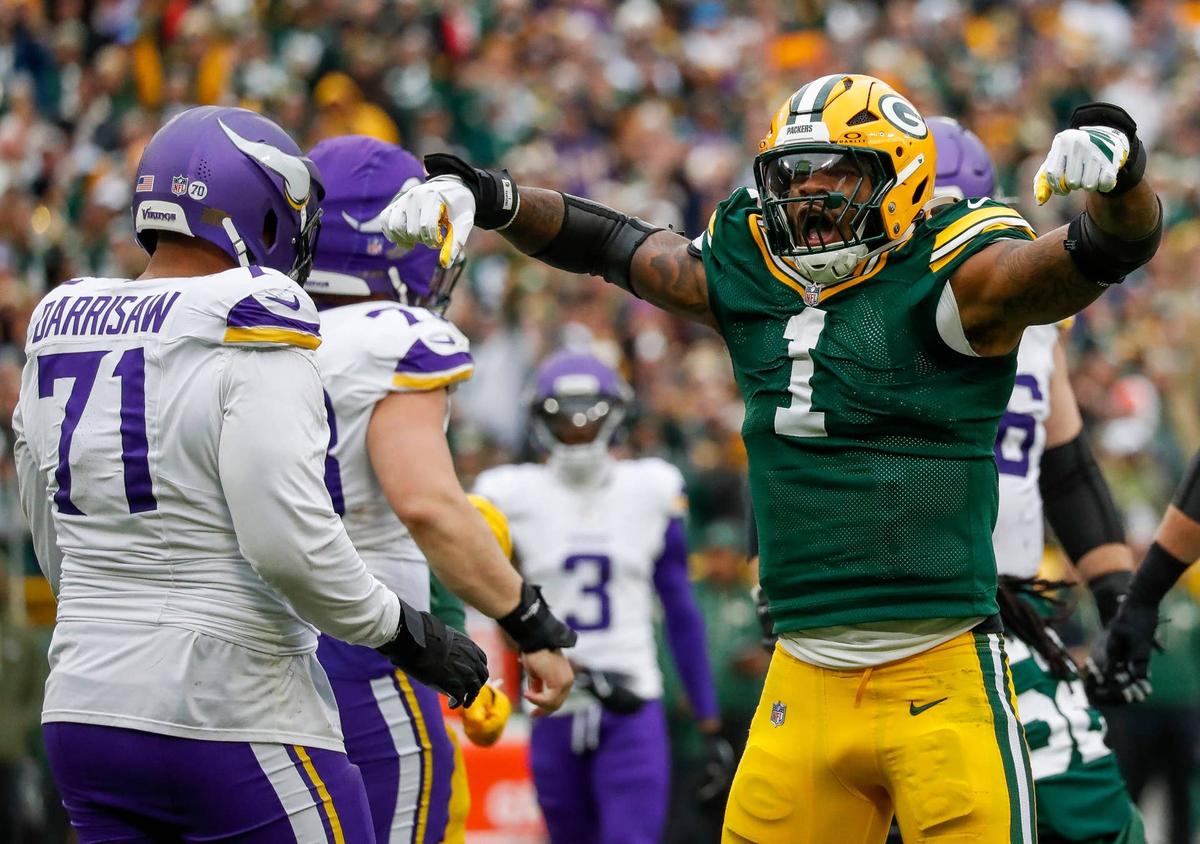  Green Bay Packers defensive end Micah Parsons (1). Tork Mason/USA TODAY NETWORK-Wisconsin Tork Mason/USA TODAY NETWORK-Wisconsin