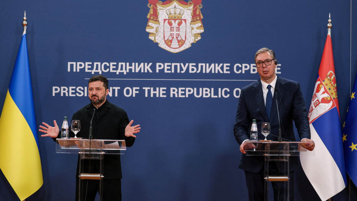 Leaders of Serbia and Ukraine pledge closer economic ties 