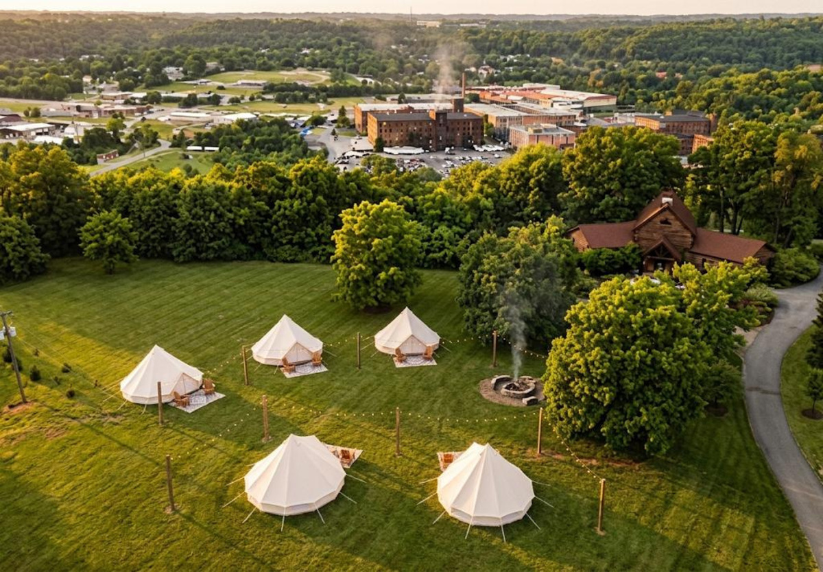 Winners of the Camp Buffalo Trace Sweepstakes will get to stay overnight in luxury air-conditioned tents on the grounds of the Buffalo Trace Distillery in Frankfort, Kentucky.