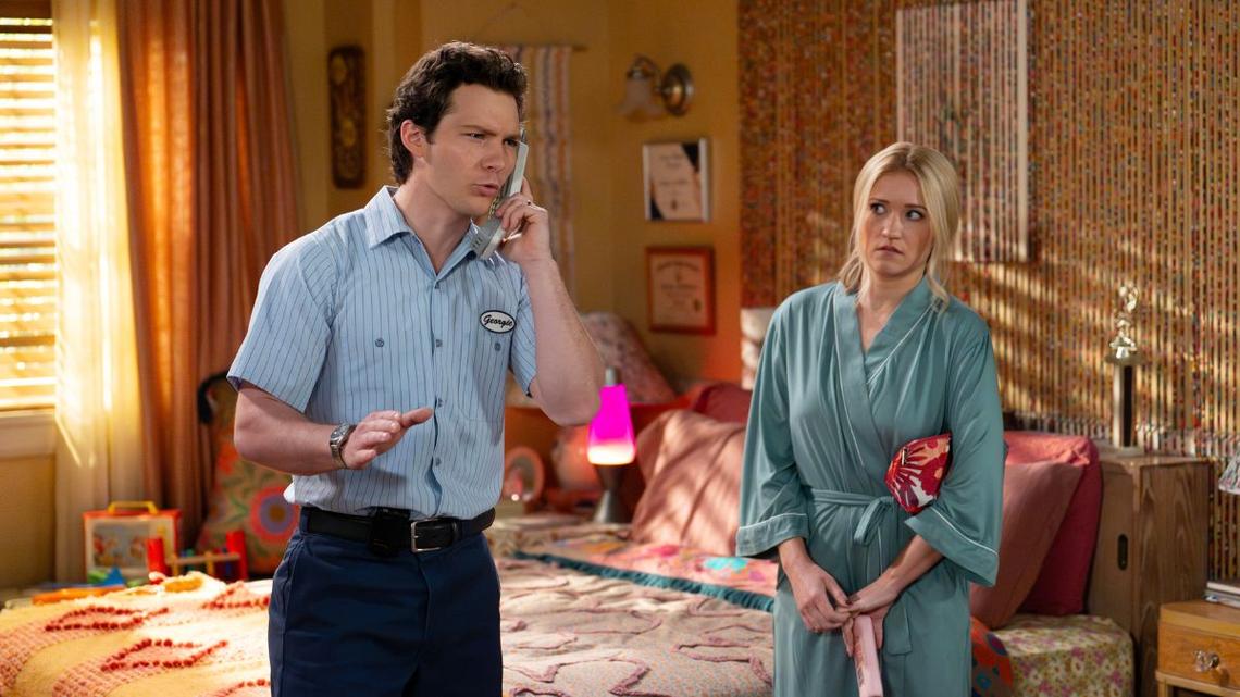 Montana Jordan and Emily Osment in ‘Georgie & Mandy’s First Marriage’CBS