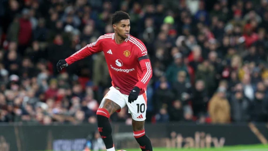  Rashford last played for Man Utd in Dec. 2024. | Stephen White/CameraSport/Getty Images 