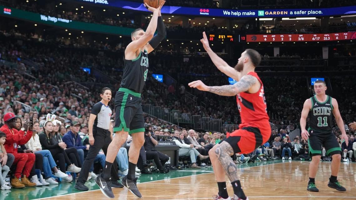 Celtics looking to integrate Nikola Vucevic against surging Hornets 