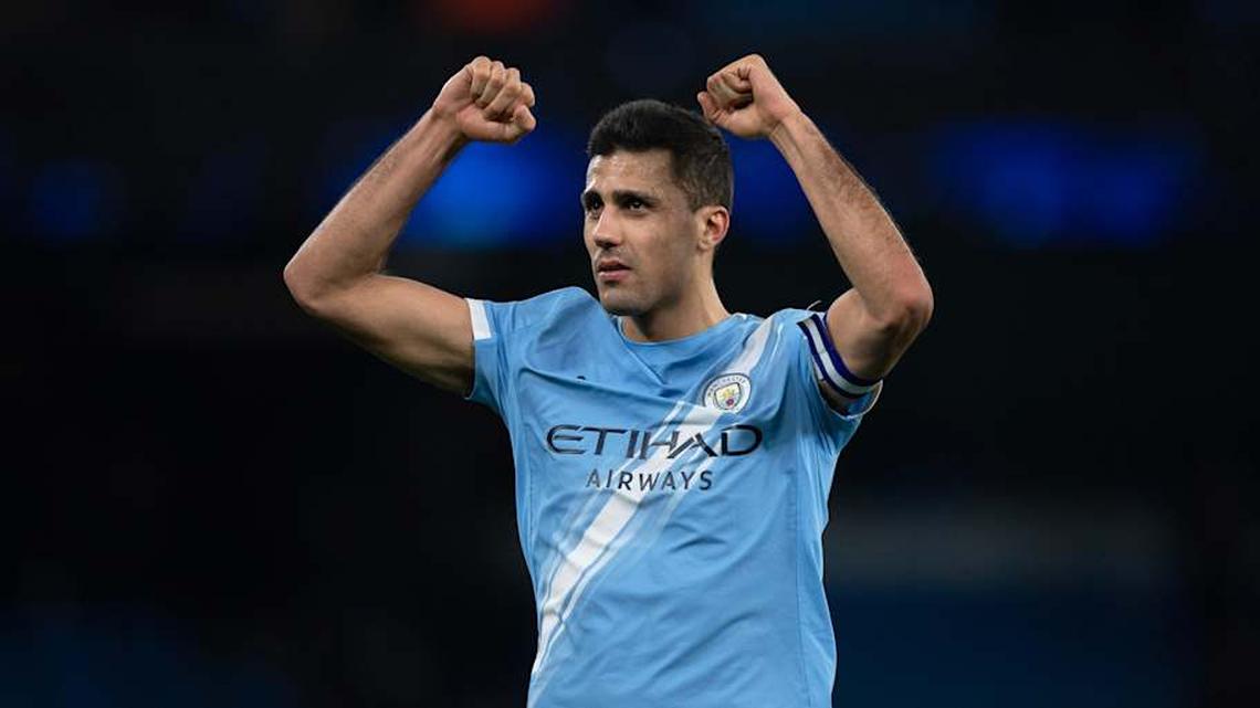  Rodri is linked with a blockbuster move to Real Madrid. | Visionhaus/Getty Images 