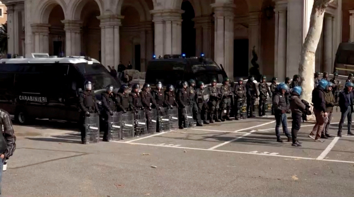 Mass protests sweep Italy during nationwide strike | Sacramento Bee
