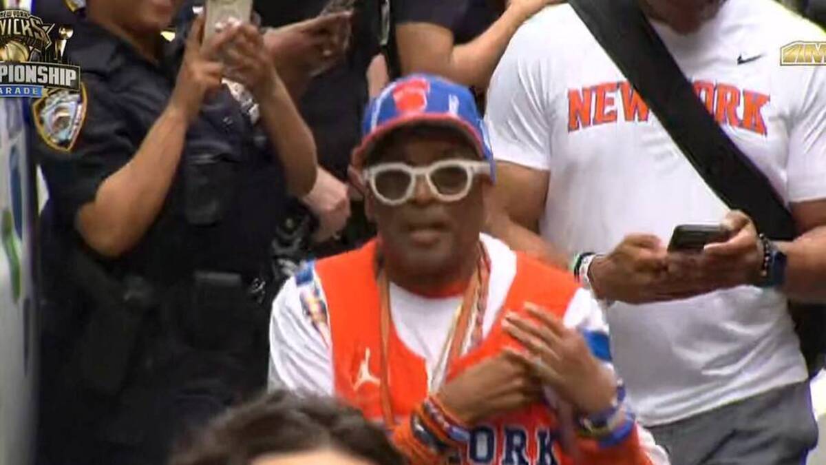  Lee is one of the Knicks' most high-profile fans. | MSG Network / Screenshot 