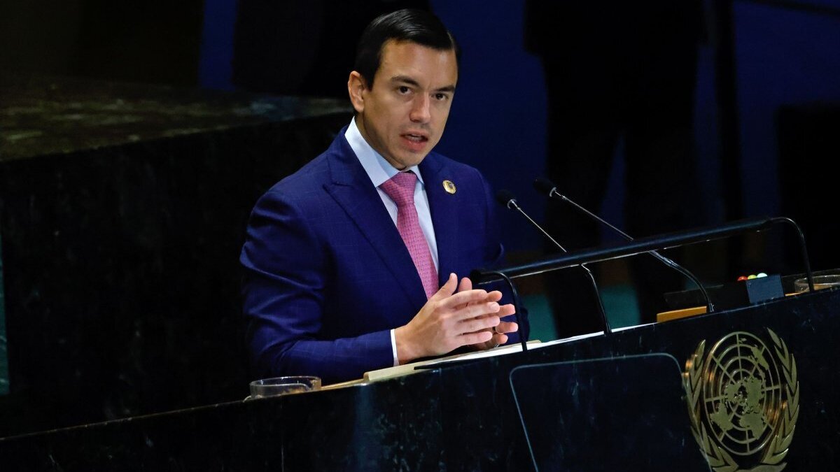 Ecuadorian President Daniel Noboa signed a decree authorizing the deployment of foreign military personnel in the country to assist in operations against organized crime. File Photo by Peter Foley/UPI