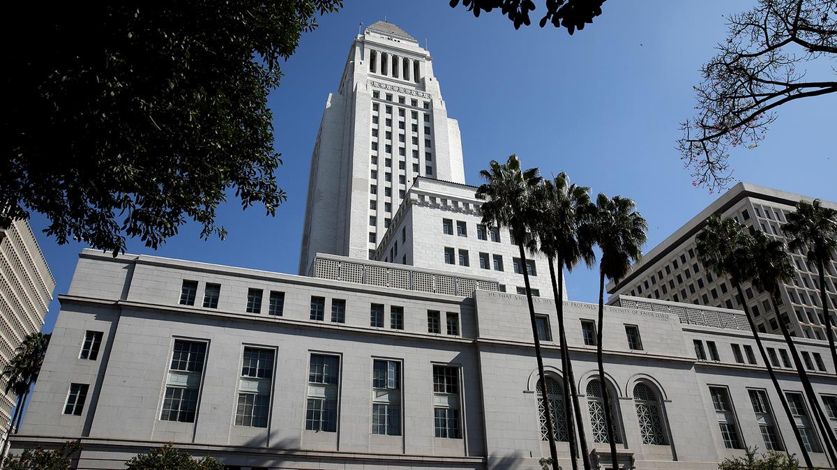 Los Angeles City Hall on Monday, Oct. 17, 2022, in Los Angeles. City Councilman Mitch O'Farrell District 13. In 2026, the city's Charter Reform Commission has proposed splitting the city attorney's office into two parts — an elected city prosecutor, charged with handling criminal misdemeanors, and a mayor-appointed and City Council-confirmed city attorney who would represent the city in civil cases and advise the mayor, city council and city departments. (Gary Coronado/Los Angeles Times/TNS)