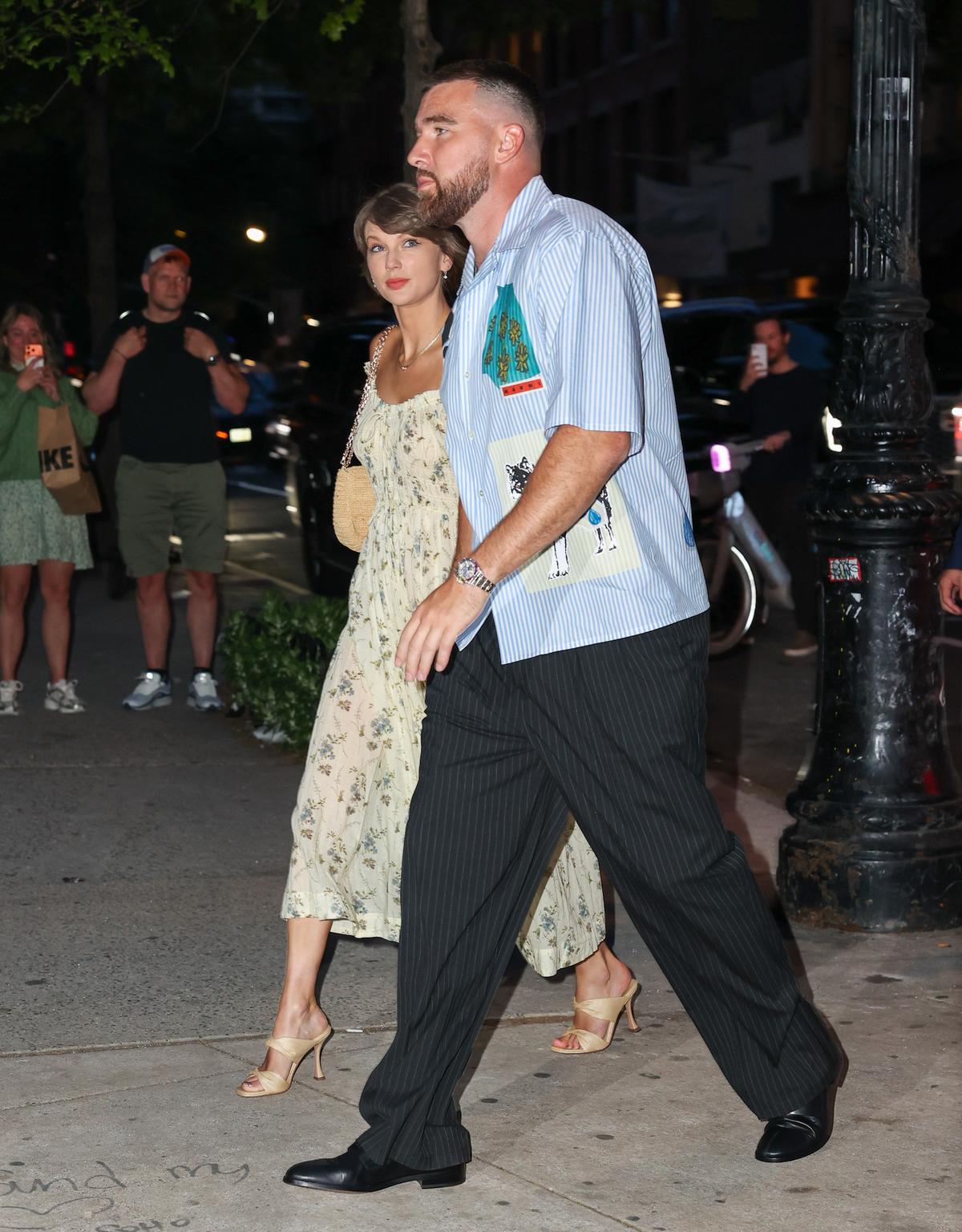 Taylor Swift and Travis Kelce.