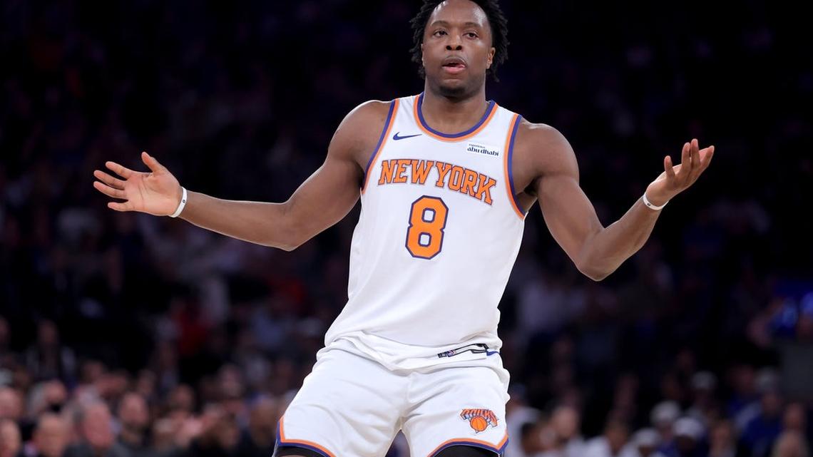Knicks F OG Anunoby (hamstring) out for Game 4 vs. Sixers 