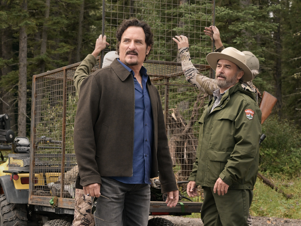 Kim Coates as Jeremiah Paulson and Shaun Smyth as Harlan Roberts in Anna Pigeon, 2026Michelle Faye/USA Network © VERSANT MEDIA 2025. All Rights Reserved.