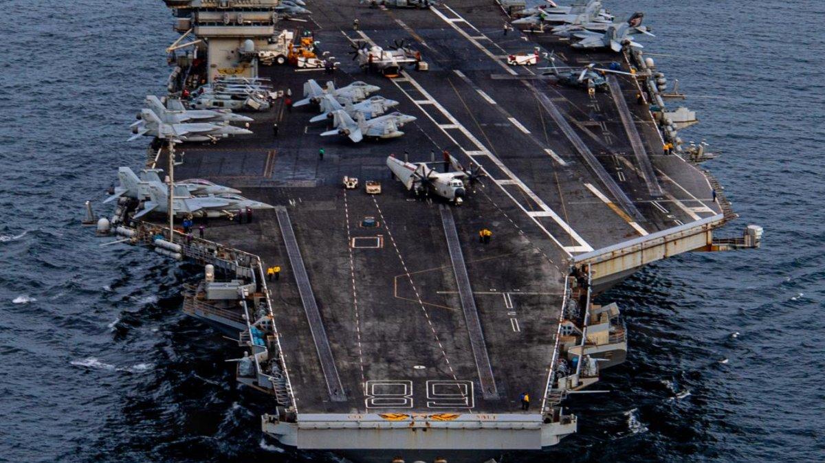 In late April, Argentine President Javier Milei visited the nuclear-powered aircraft carrier USS Nimitz during joint naval exercises between Argentine and U.S. forces in the South Atlantic Photo courtesy of U.S. Navy