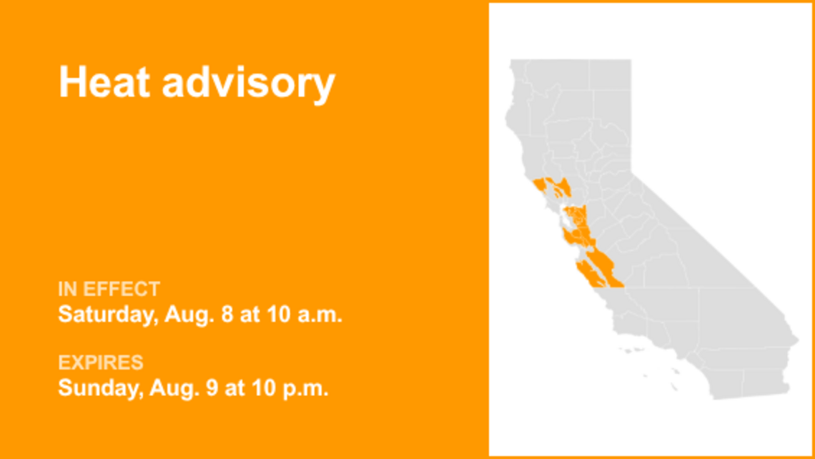 UPDATE: Northern California under a heat advisory until Sunday night 