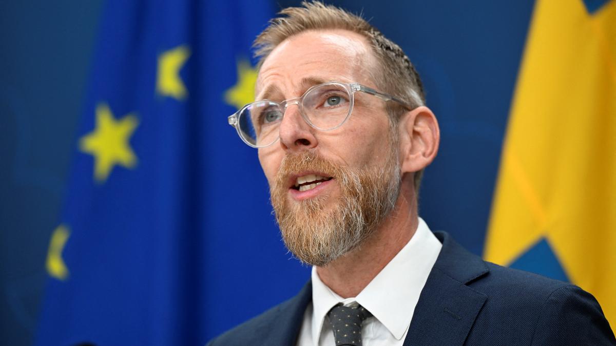Jakob Forssmed, Minister for Social Affairs and Public Health speaks during a press conference to inform about the situation regarding mpox, in Stockholm, Sweden, August 15, 2024. TT News Agency/Fredrik Sandberg via REUTERS