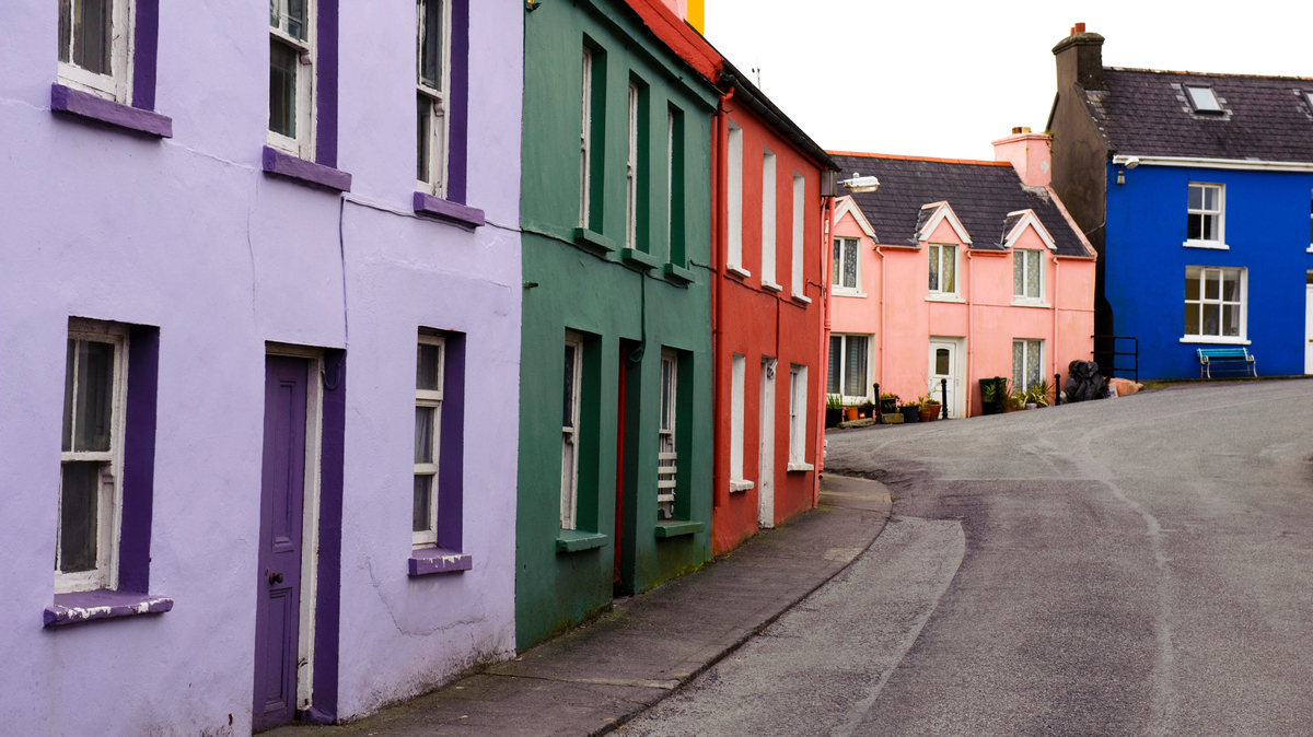 Colorful house at Eyeries, County Cork, Munster Province, Ireland