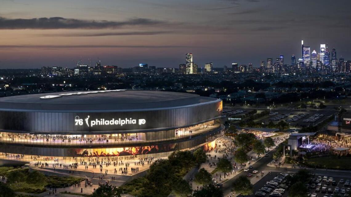 76ers, Flyers unveil new renderings of arena on former Spectrum site 