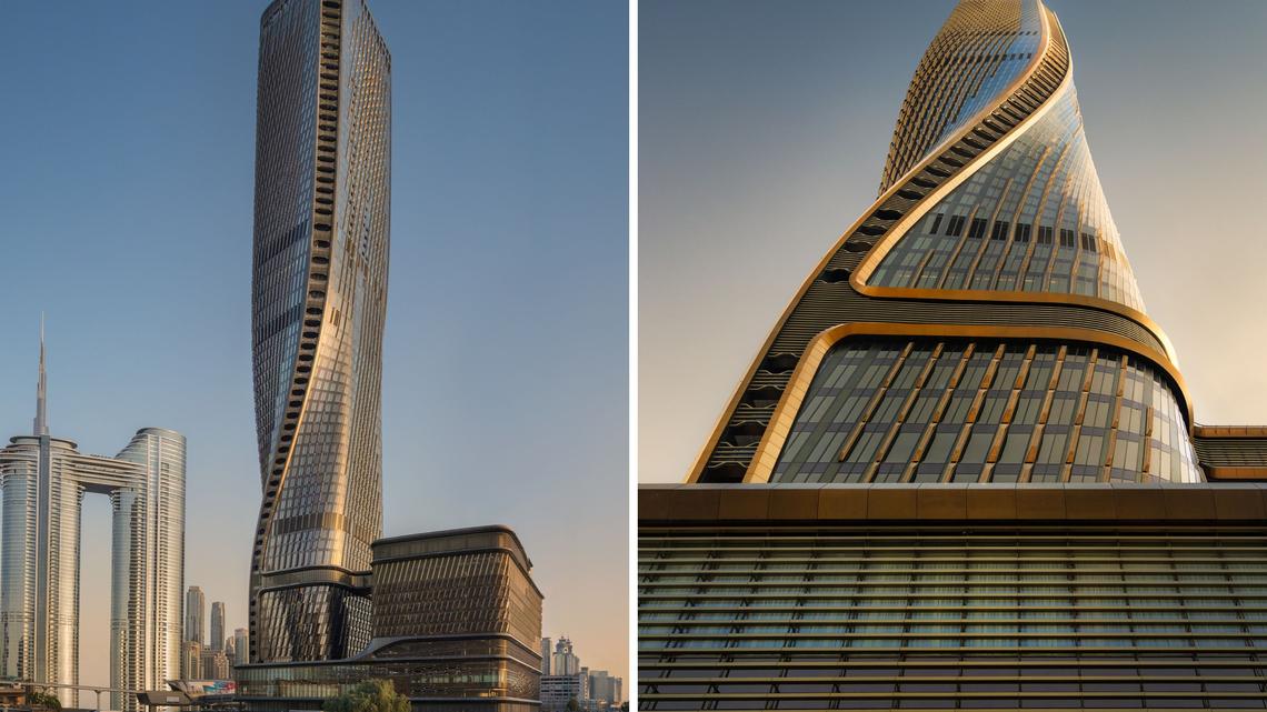 Dubai Unveils Twisting Ceramic-Clad Skyscraper Designed To Beat Heat 