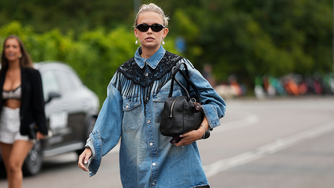 13 Denim Dresses You'll Be Glad to Have in Your Summer-to-Fall Wardrobe 