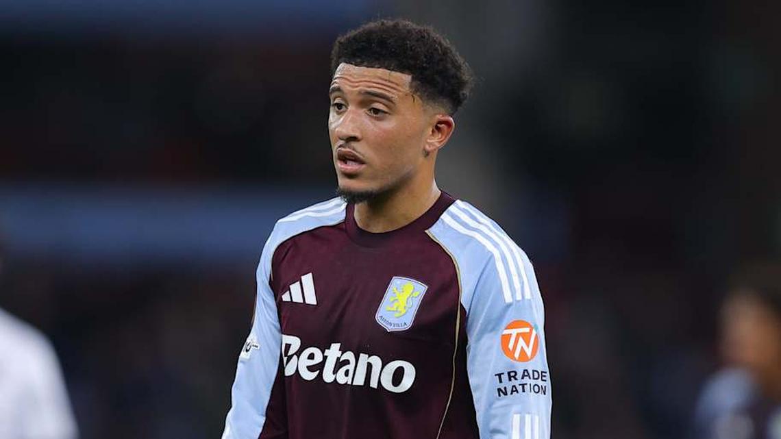  Jadon Sancho is yet to get going at Aston Villa. | James Gill/Danehouse/Getty Images 