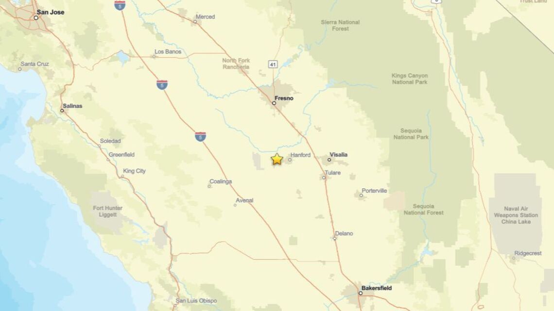 2.3 magnitude earthquake shakes close to Lemoore, CA on July 25 