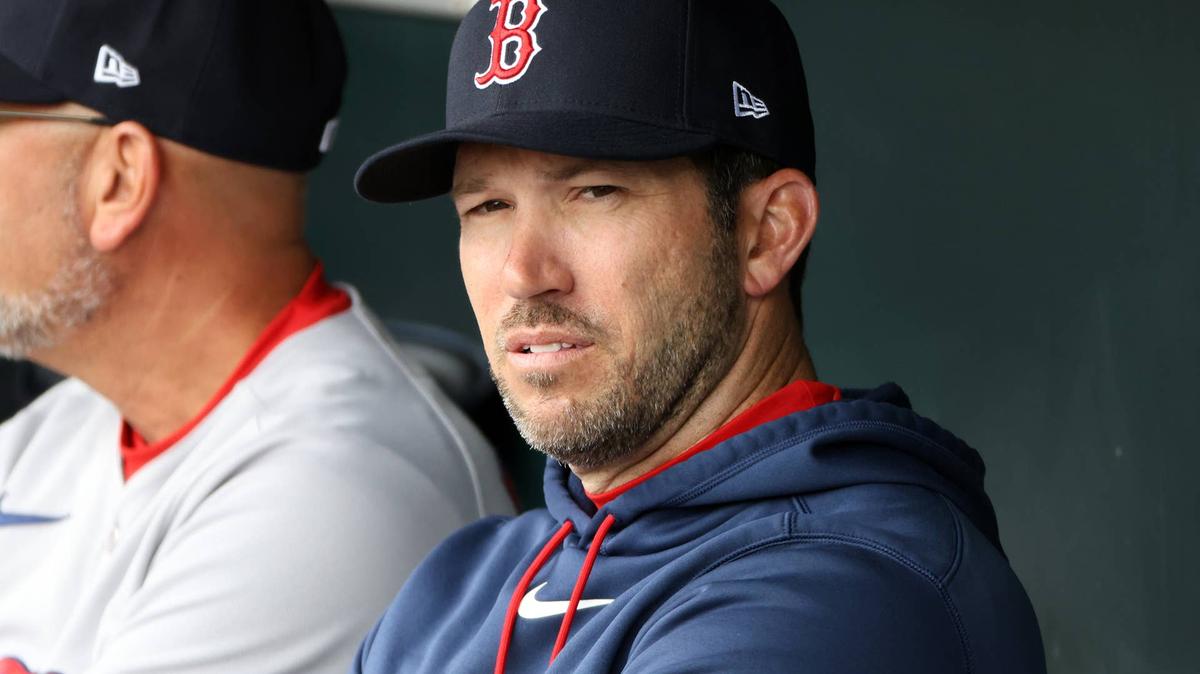 Boston Red Sox Interim Manager Chad Tracy looks on before a game.
