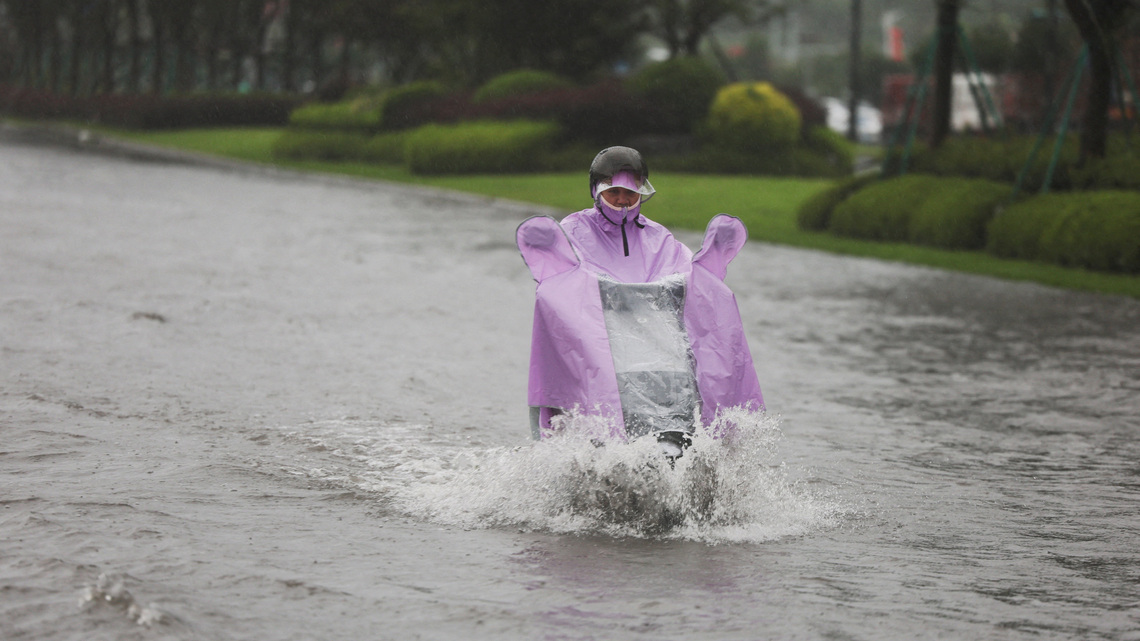 Typhoon Bavi batters eastern China, threatens days of heavy rain