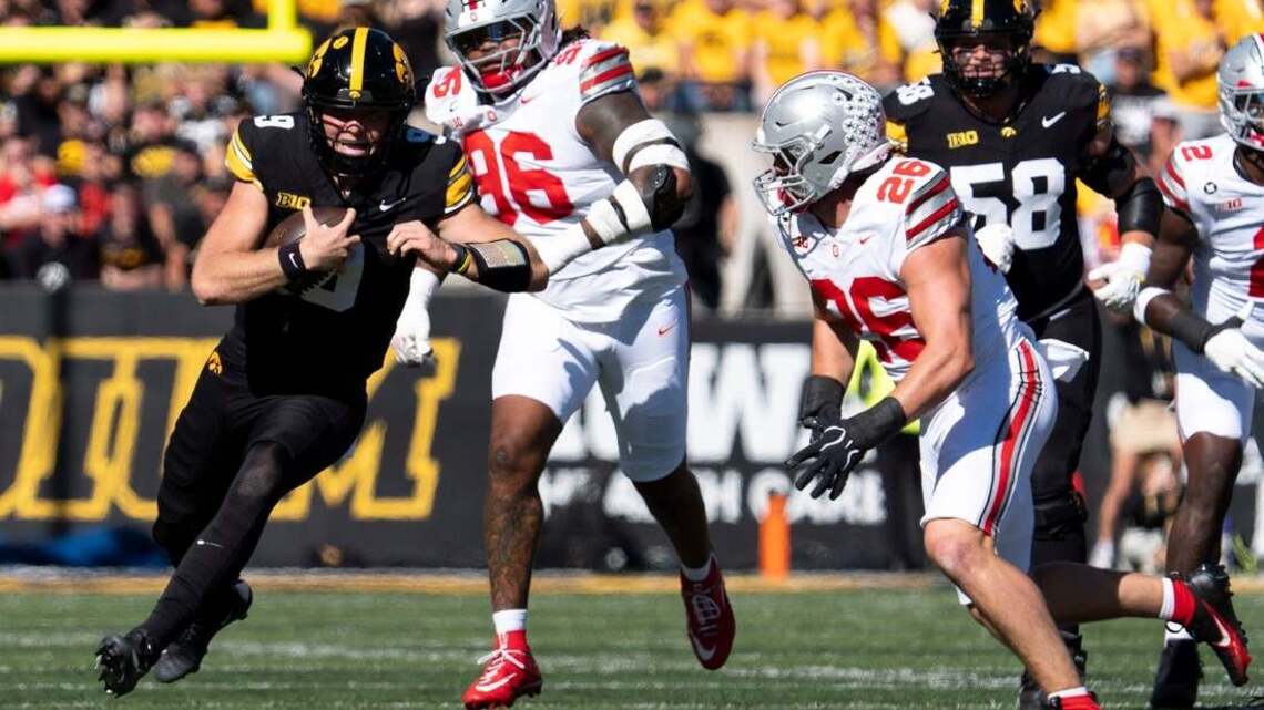 QB 'question' hangs over No. 20 Iowa ahead of trip to Washington 