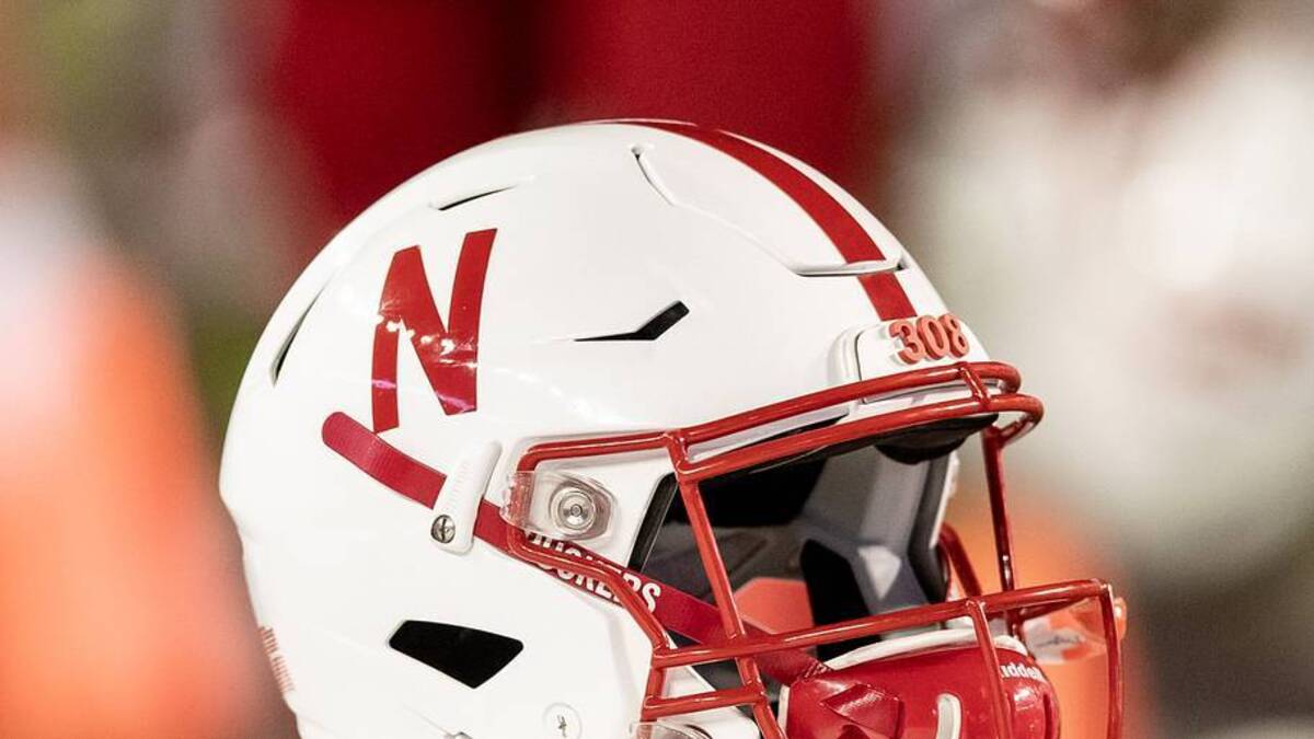  Oct 6, 2018; Madison, WI, USA; A Nebraska Cornhuskers helmet sits on the sidelines during the game against the Wisconsin Badgers at Camp Randall Stadium. Mandatory Credit: Jeff Hanisch-USA TODAY Sports | IMAGN IMAGES via Reuters Connect 