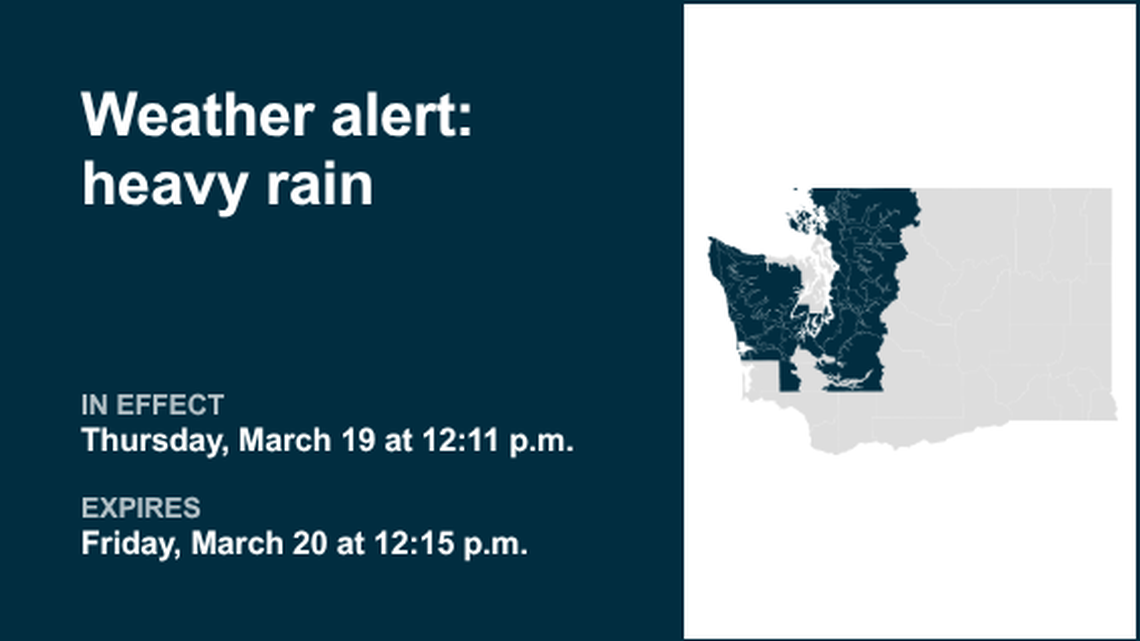Weather alert affecting Western Washington until Friday midday 