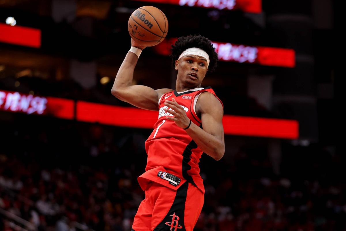  Amen Thompson offers multi-category upside if Houston creates sustainable rotation space during offseason adjustments. Erik Williams-Imagn Images