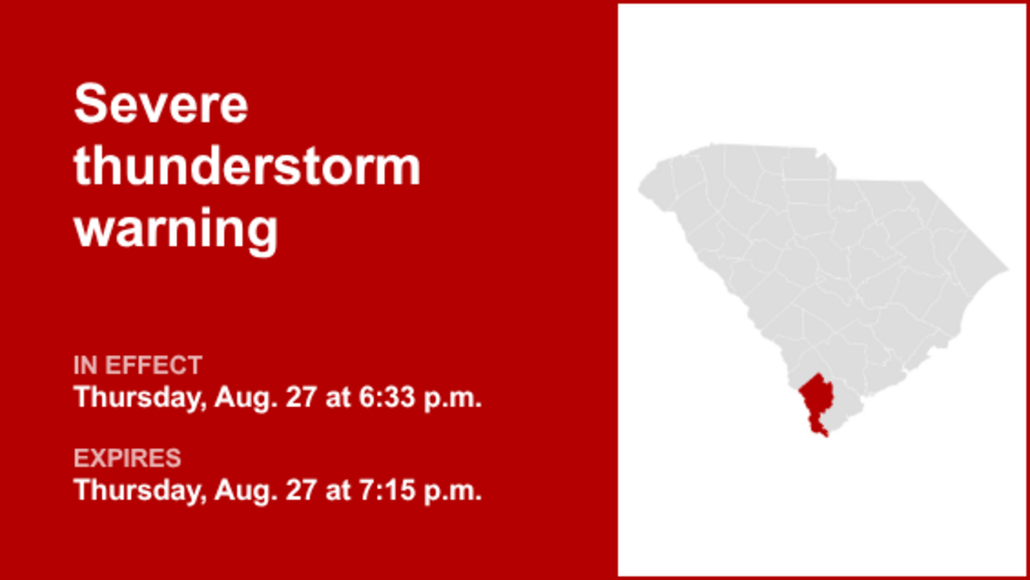 UPDATE: Severe thunderstorm warning for Jasper County predicted to expire at 7:15 p.m. 