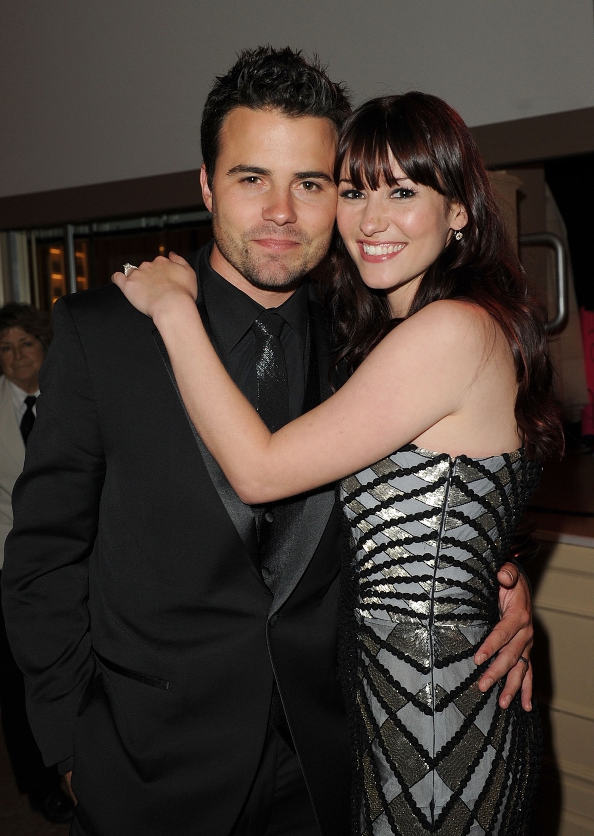  Nathan West and Chyler Leigh.VALERIE MACON/AFP via Getty Images 