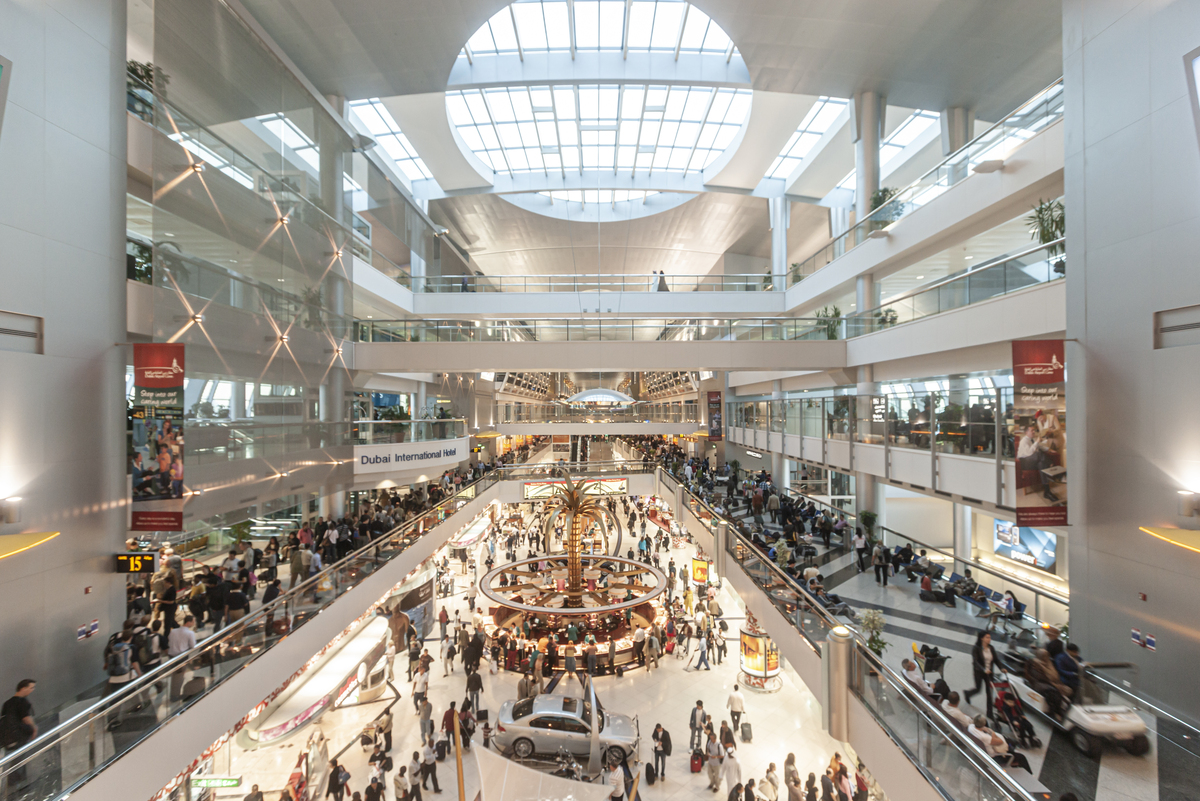  A view of an atrium at Dubai International Airport, pictured back in November 2007. 