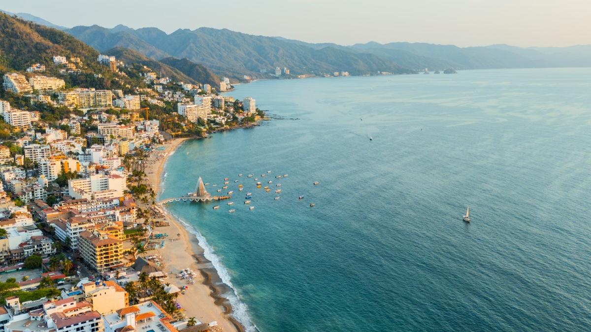 Puerto Vallarta, Mexico. A view of the Los Muertos beach in Puerto Vallarta, Mexico.