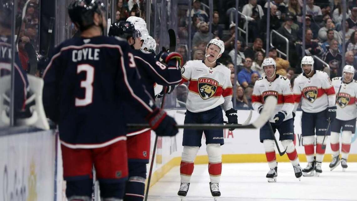 Tkachuk brothers make NHL history as Panthers top Blue Jackets 