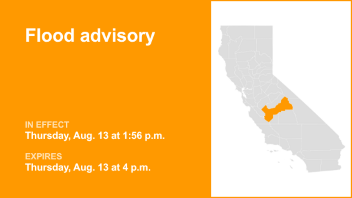 UPDATE: Flood advisory for Fresno County expected to expire at 4:15 p.m. 