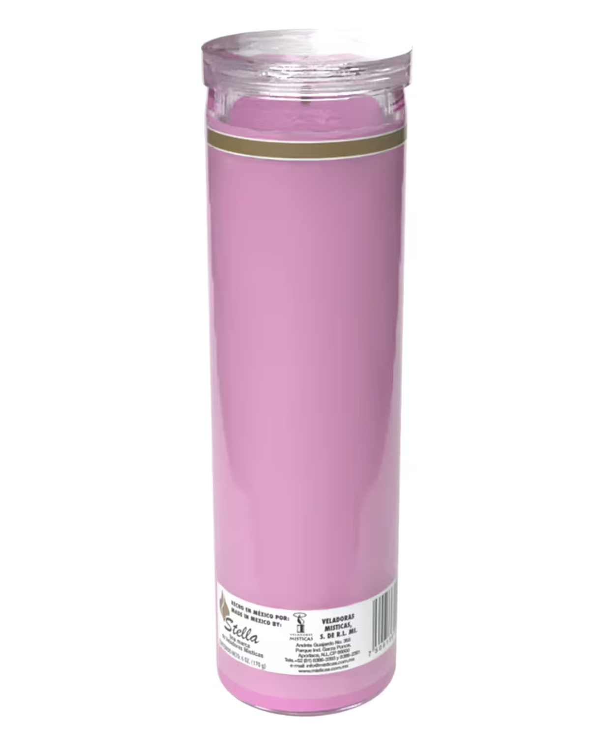 Pink pillar candleCourtesy of Dollar Tree