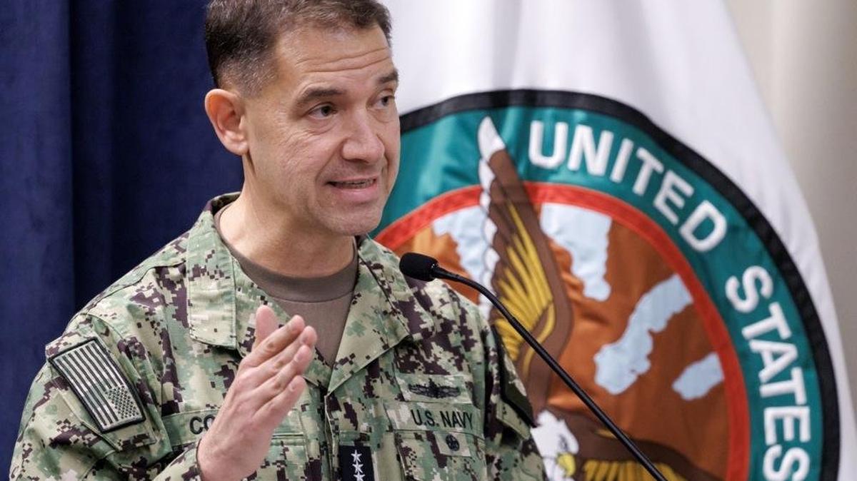 U.S. Central Command's Adm. Brad Cooper contradicted recent reports that internal intelligence assessments given to senior U.S. officials showed that Iran retained most of its prewar missile capacity. File Photo by Cristobal Herrera-Ulashkevich/EPA